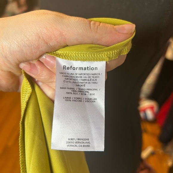 NWT Reformation Dasha Silk Dress - Picture 10 of 14
